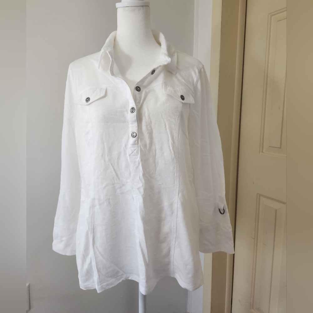 Studio Works White Cotton Top